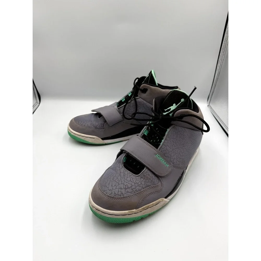 Air Jordan Flightclub‎ 90s Green Glow 602661-013 Mens 12 Sneaker Gray Basketball